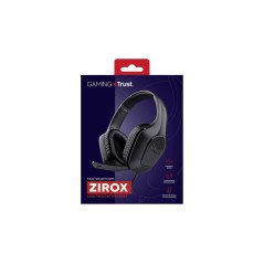 Buy Trust GXT 415 Zirox Wired Headset - Stylish Black Gaming Audio Experience